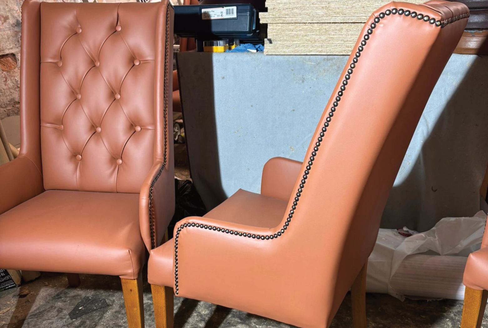 we offer a range of re-upholstery work