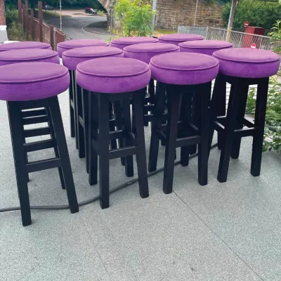 12 Set Of Bespoke High Stools