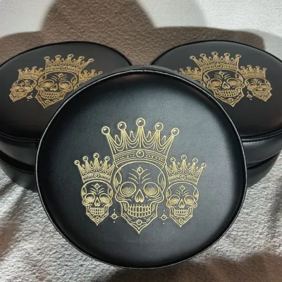 Embroidered Stool Tops