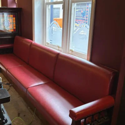 Pub Seating Bench With Arm Rests
