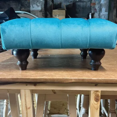 Light Blue Custom Footstool